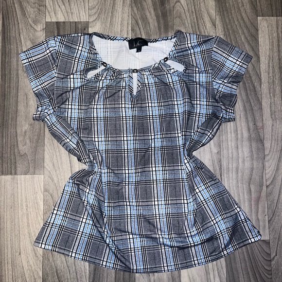 Blue & Black Blouse ✨ - Picture 1 of 2